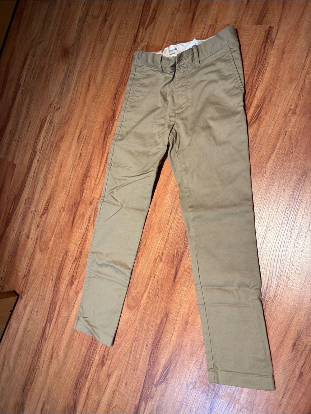 Crewcuts Boys' Slim Khaki Chino Pants - Olive Tan